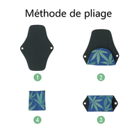 Lot de 5 serviettes hygiéniques lavables écologiques – Confort & Protection zéro déchet