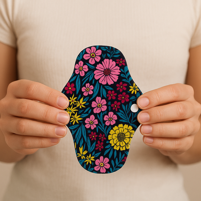 Lot de 5 serviettes hygiéniques lavables écologiques – Confort & Protection zéro déchet