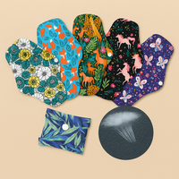 Lot de 5 serviettes hygiéniques lavables écologiques – Confort & Protection zéro déchet