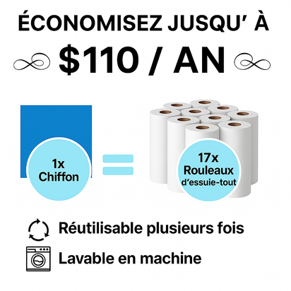 Torchons écologiques en fibre de bois- Réutilisables, lavables et compostables.