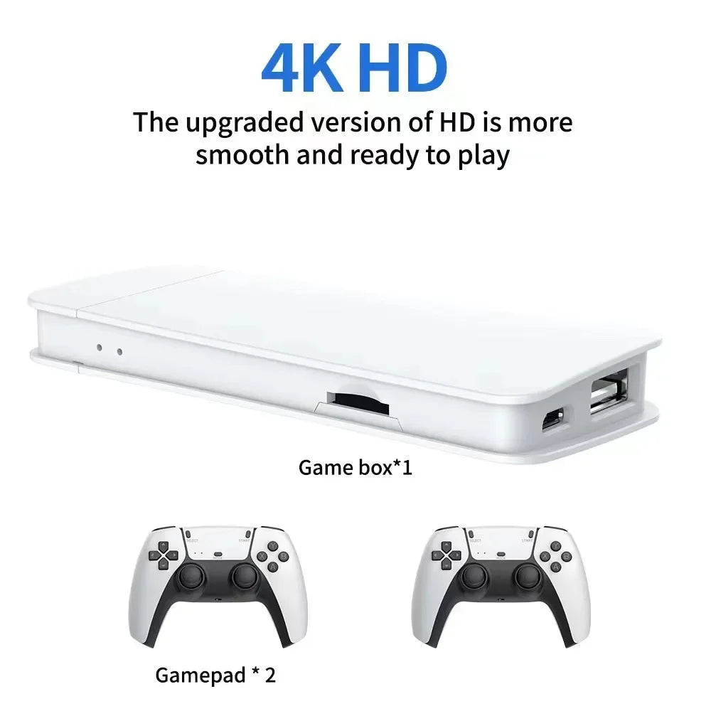 4K TV Game Stick M15 Video Game Console 64G Built in 20000 Games Wireless Controller Gamepad Retro Handheld Game Console