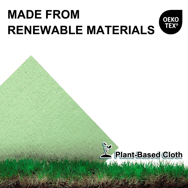 Torchons écologiques en fibre de bois- Réutilisables, lavables et compostables.