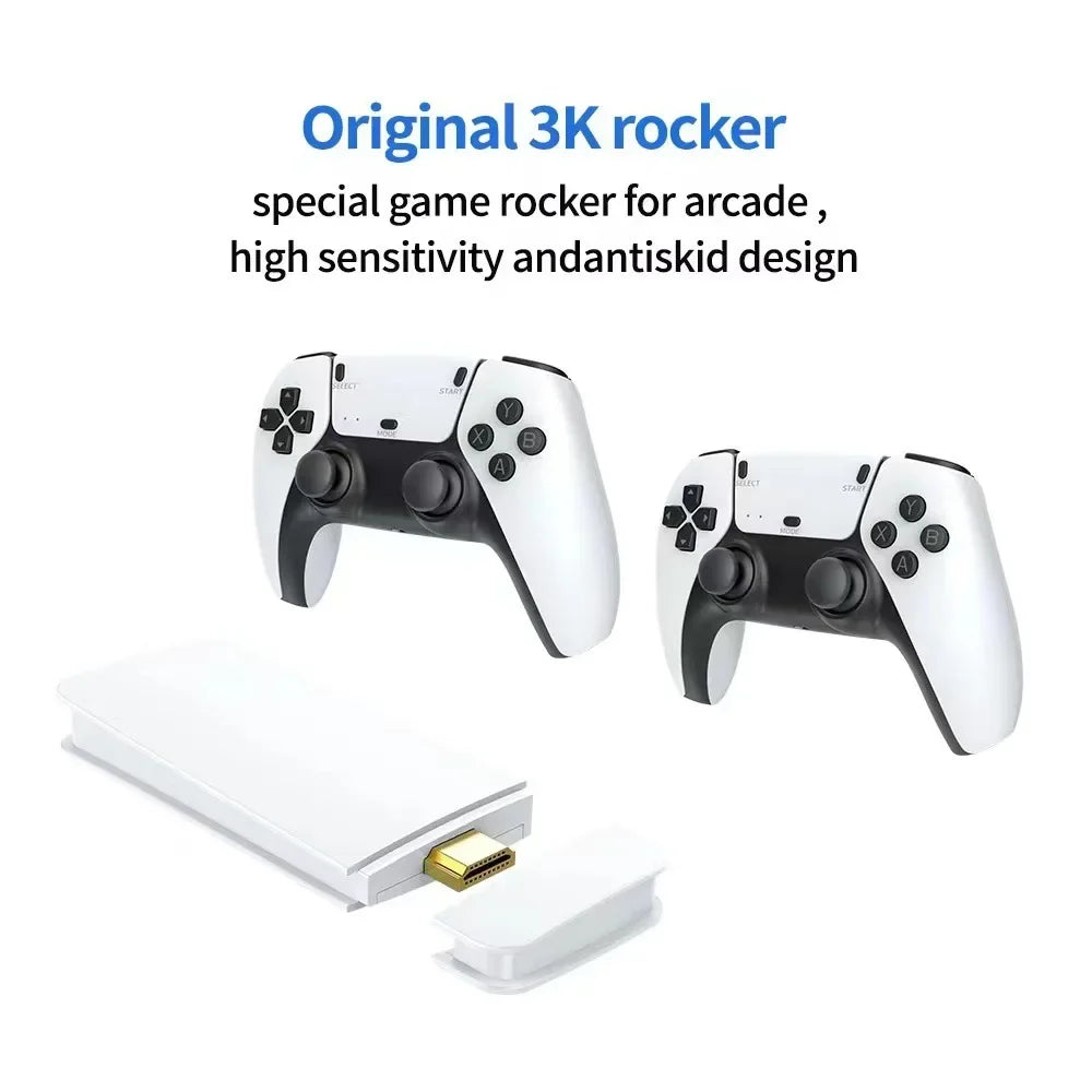 4K TV Game Stick M15 Video Game Console 64G Built in 20000 Games Wireless Controller Gamepad Retro Handheld Game Console