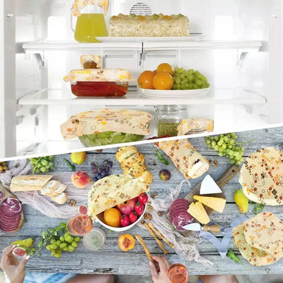 Emballage alimentaire en cire d’abeille réutilisable